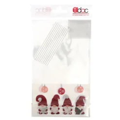 New Cerf Dellier Sachets bonbons Lutins + liens - 14 x 23 cm (x 10)