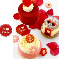 Clearance Cerf Dellier Sceau chocolat blanc Je t'aime + coeur (x70)