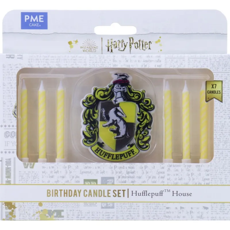 Online Cerf Dellier Set de 7 bougies d'anniversaire Poufsouffle Harry Potter