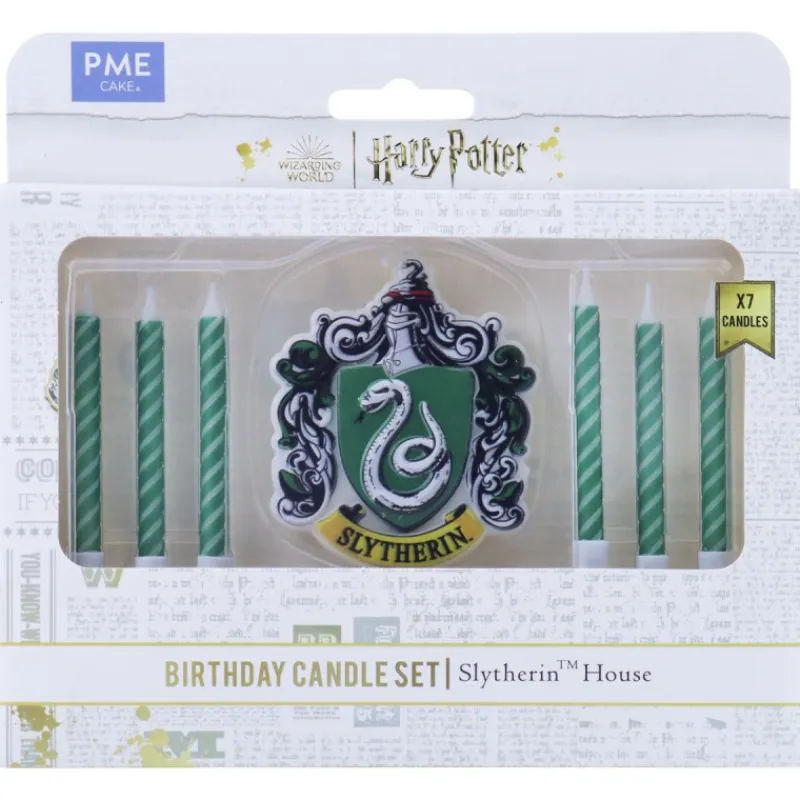 Sale Cerf Dellier Set de 7 bougies d'anniversaire Serpentard Harry Potter