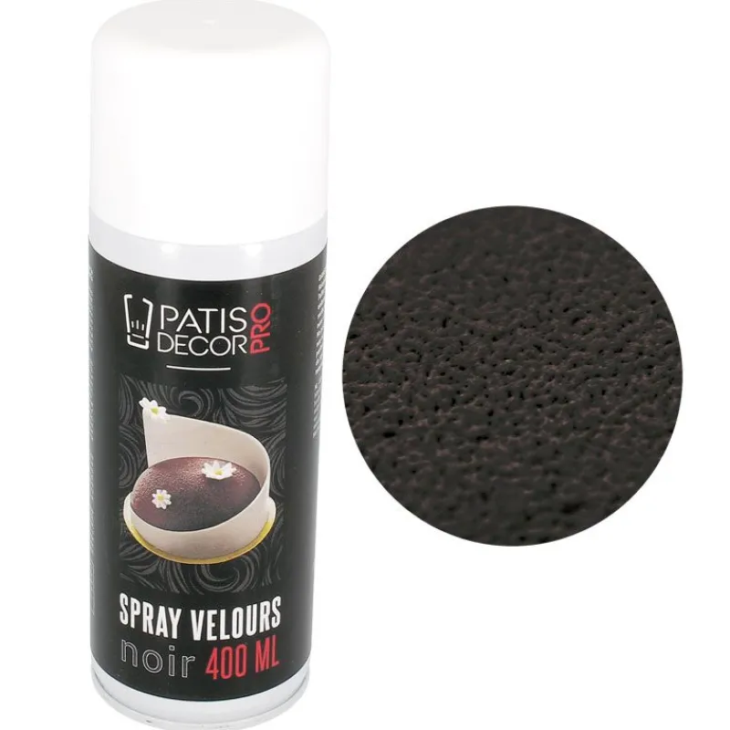 Clearance Cerf Dellier Spray effet velours Noir 400 ml