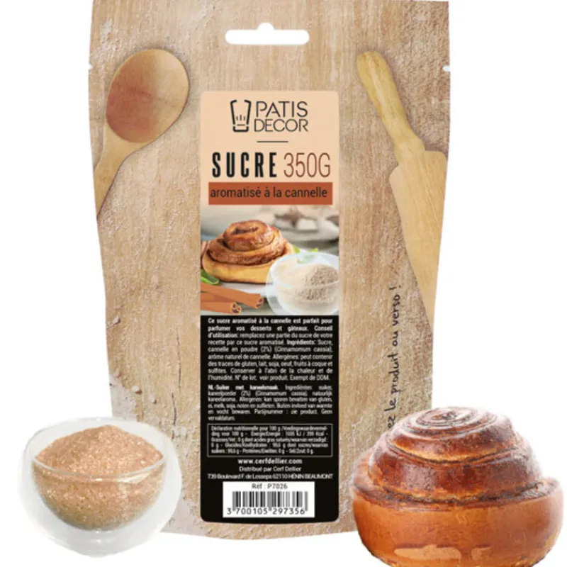 Best Cerf Dellier Sucre aromatisé à la cannelle 350 g