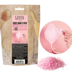 Clearance Cerf Dellier Sucre barbe à papa Grenadine 400 g