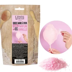 Outlet Cerf Dellier Sucre barbe à papa Vanille 400 g