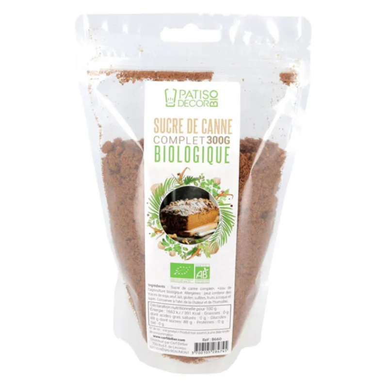 Clearance Cerf Dellier Sucre de canne complet Bio 300 g
