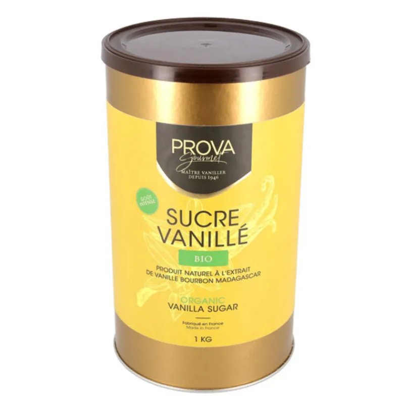 Discount Cerf Dellier Sucre vanillé bio Prova 1 kg - DDM 03/24
