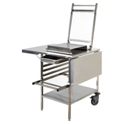 Hot Cerf Dellier Table mobile inox pour guitare 71x61x85 cm