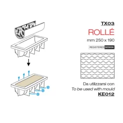 Best Cerf Dellier Tapis silicone texturé Rollé