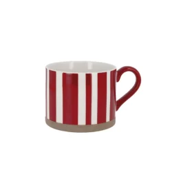 Outlet Cerf Dellier Tasse rouge à rayures