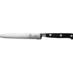Discount Cerf Dellier Tradition couteau à tomates micro denté forgé monobloc 13 cm