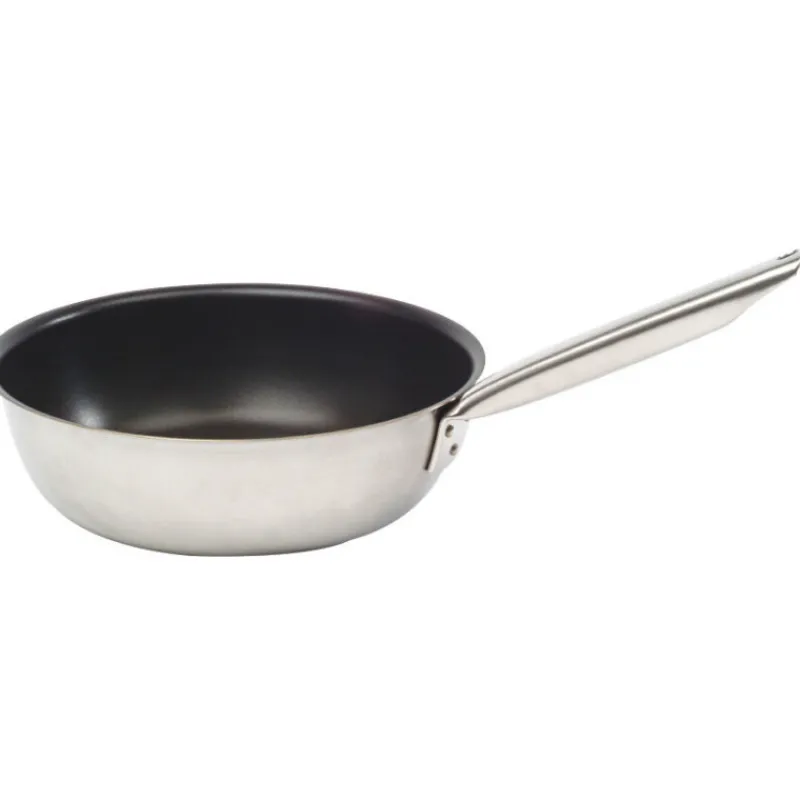 New Cerf Dellier Tradition inox sauteuse évasée anti-adhérente 28 cm