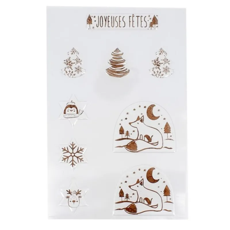 Cerf Dellier Transfert chocolat thème Noël Renard