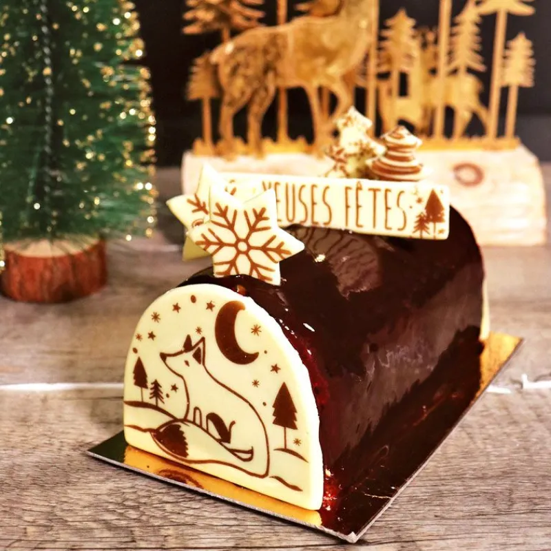 Cerf Dellier Transfert chocolat thème Noël Renard