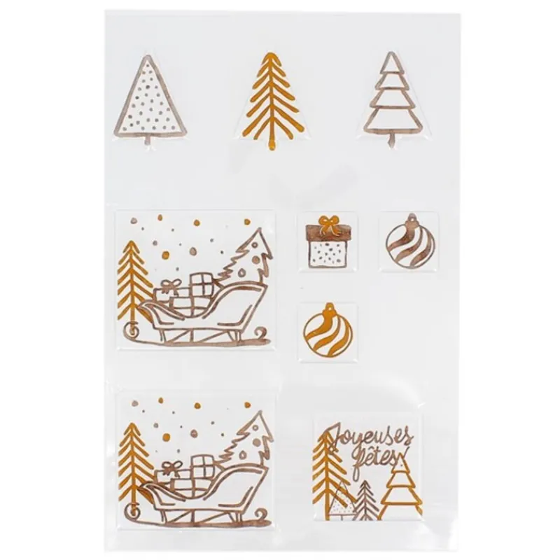 Cerf Dellier Transfert chocolat thème Noël moderne