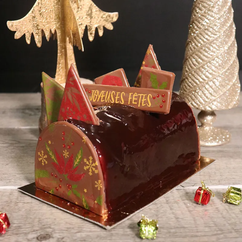 Cerf Dellier Transfert chocolat thème Noël classique